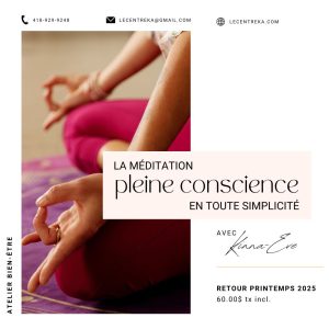 Méditation Pleine Conscience au Centre KA