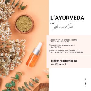 Atelier sur l'Ayurveda au Centre KA