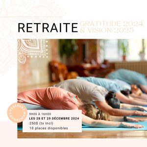 Retraite urbaine - Gratitude 2024 et Vision 2025